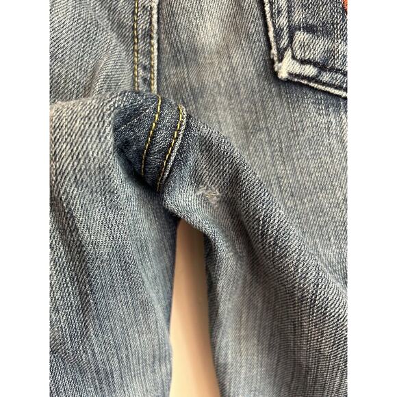 Rock Republic Wide Leg Jeans, Size 30-Women’s/Orange Logo Back Pocket - Picture 8 of 8